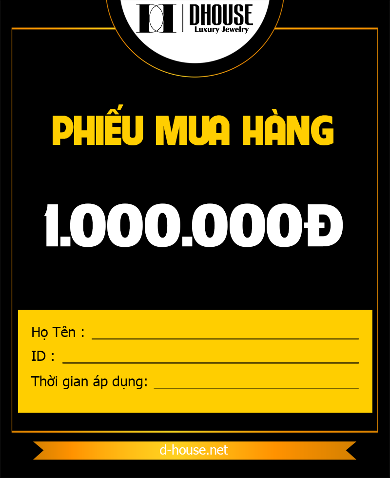 DHOUSE - Voucher mua hàng DHouse 1 triệu - QD