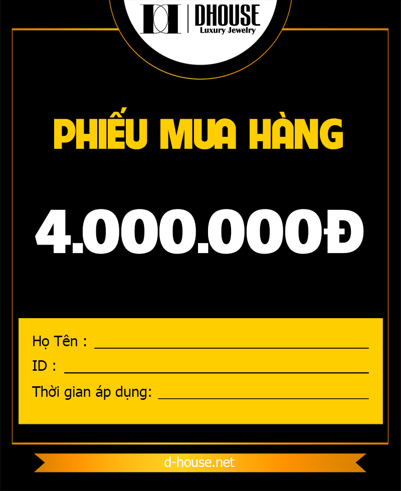 DHOUSE - Voucher mua hàng DHouse 4 triệu - QD