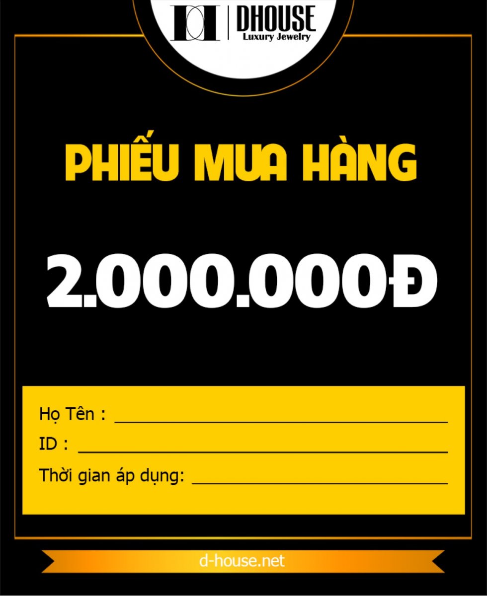 DHOUSE - Voucher mua hàng DHouse 2 triệu - QD