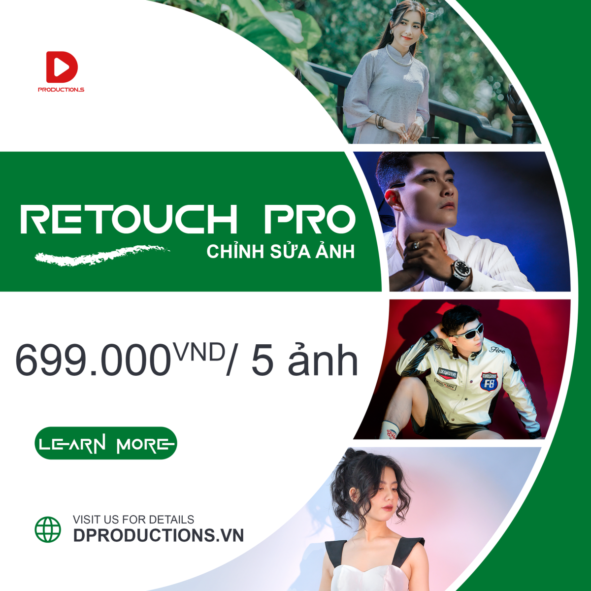 RETOUCH PRO - CHỈNH SỬA ẢNH (5 ẢNH)