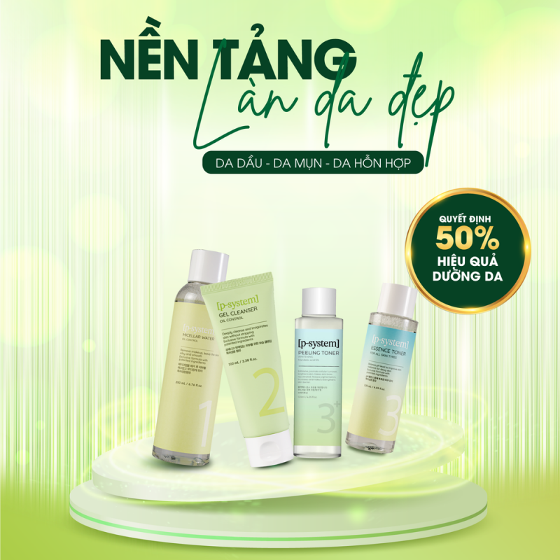Làm Sạch Cơ Bản Da Dầu, Da Mụn, Da Hỗn Hợp
