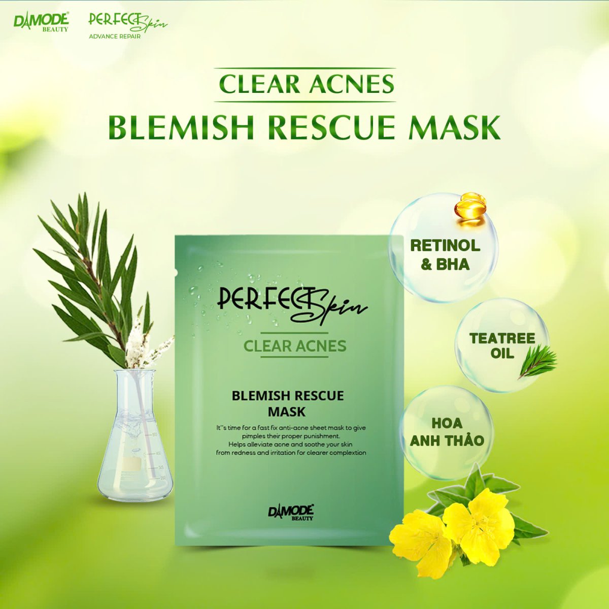Blemish Recue Mask - 8c - Mặt Nạ Tinh Chất Cô Đặc Cho Da Dầu Mụn