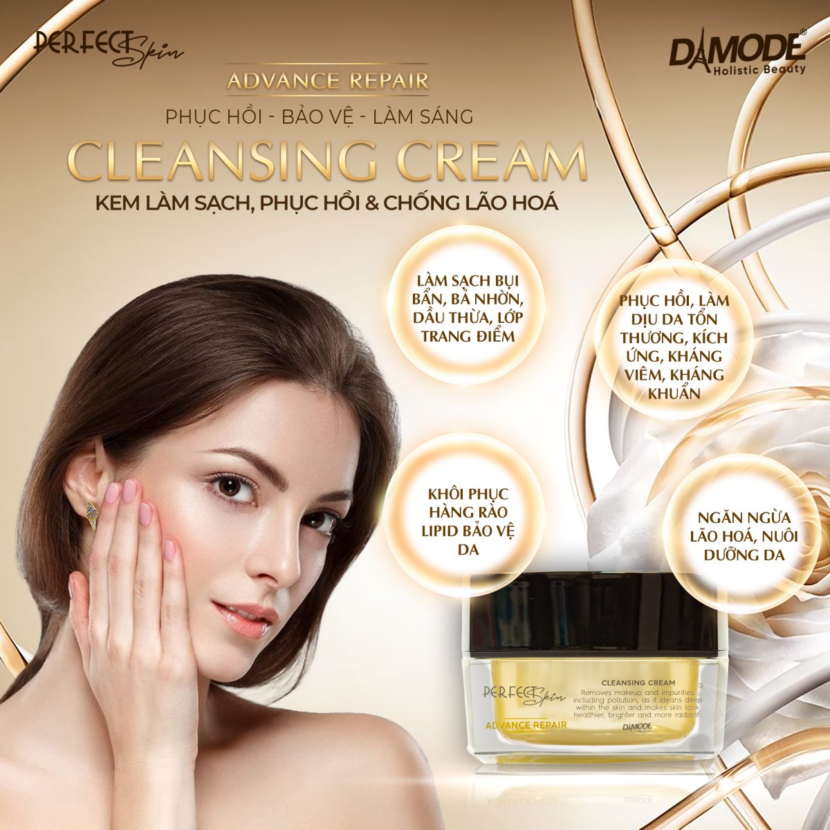 CLEANSING CREAM - Kem Làm Sạch, Phục Hồi, Chống Lão Hoá